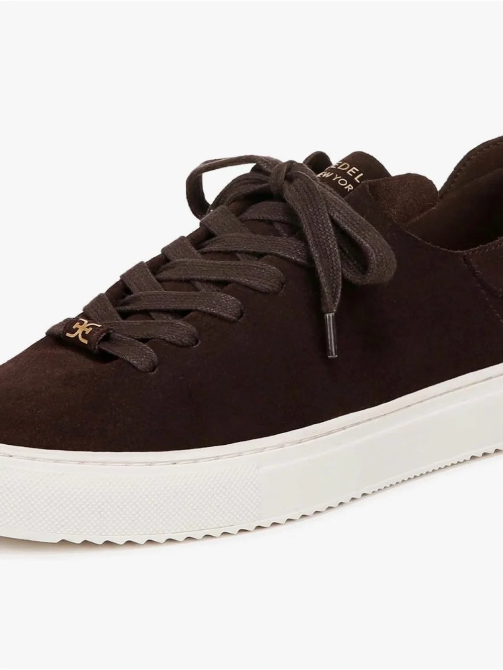 Sam Edelman Poppy shoes sneakers cafe noir suede 9M women's